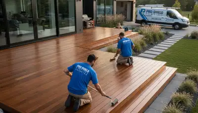 Professional deck staining and restoration in Omaha, NE for durable, weather-protected wood surfaces