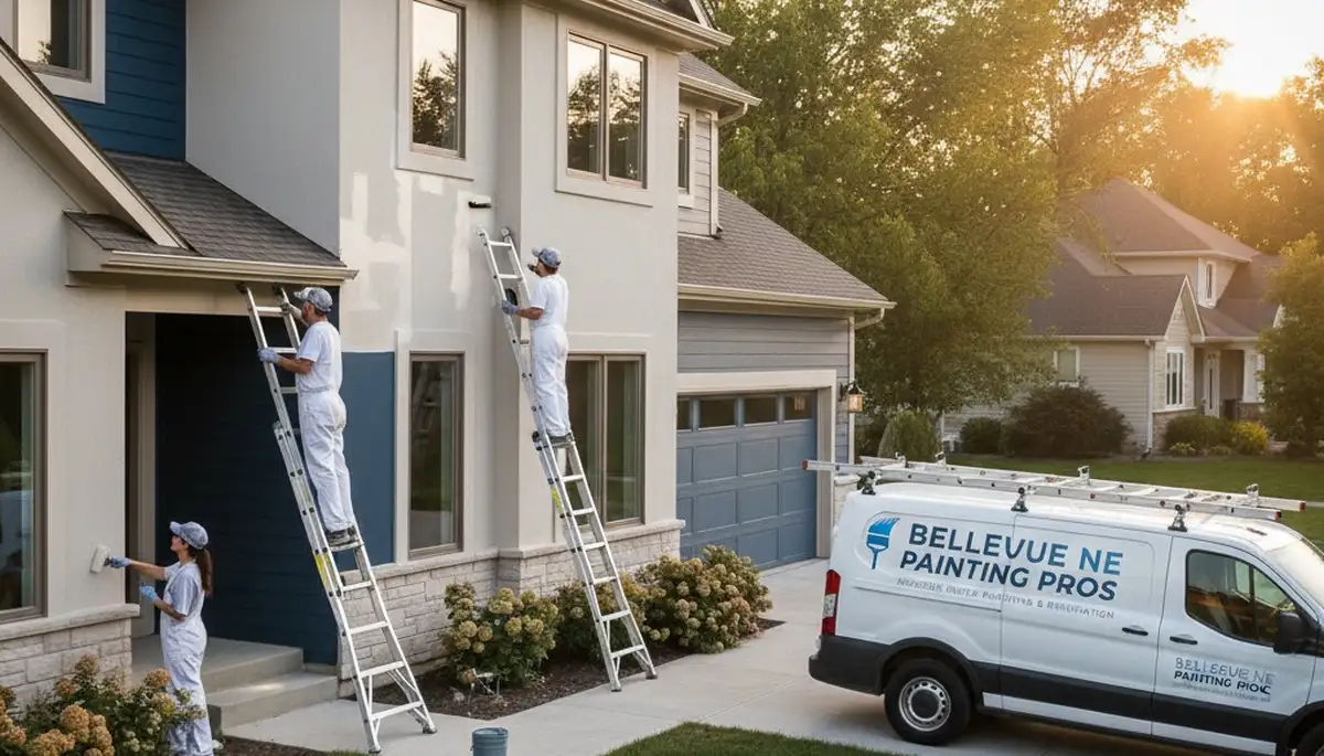 Professional house painters providing exterior painting services in Omaha, NE homes