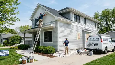 Professional house painting service in Omaha NE by PaintingInOmahaNE exterior home painters