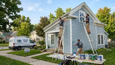 Professional house painters in Omaha NE providing expert exterior and interior painting services