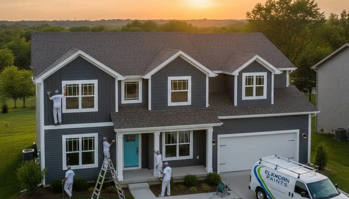 Professional house painting service in Omaha, NE for residential exterior and interior projects