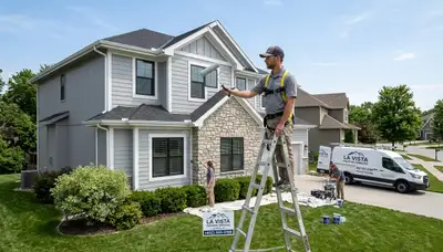 Professional house painters in Omaha NE providing expert residential exterior painting services