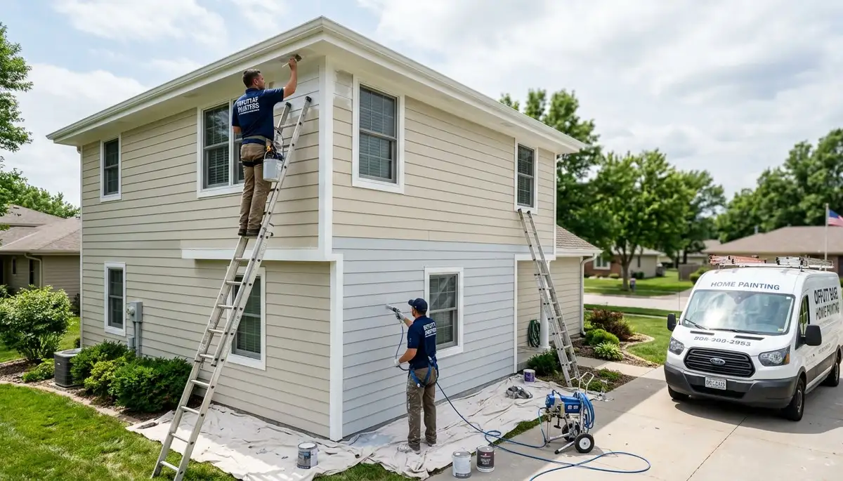 Professional house painters in Omaha NE providing expert residential painting services