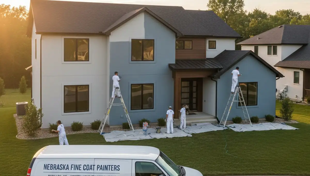 Professional house painters providing exterior home painting services in Omaha, NE