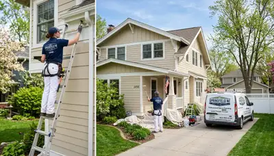 Professional house painters providing residential exterior painting services in Omaha, NE